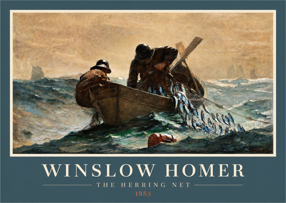 Winslow Homer The Herring Net I No3 - Juliste