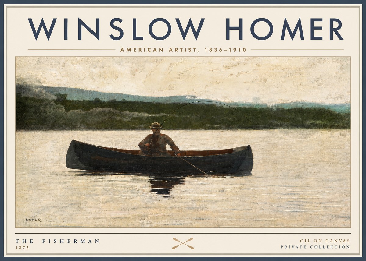Winslow Homer The Fisherman No2 - Juliste