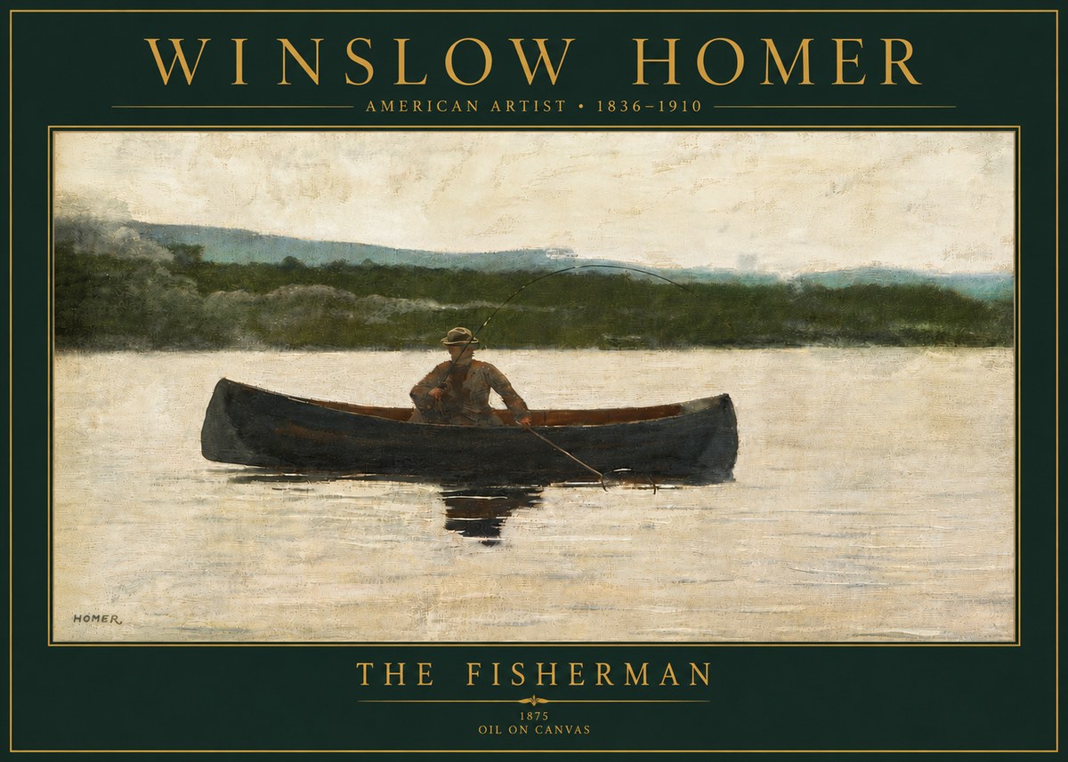 Winslow Homer The Fisherman No5 - Juliste