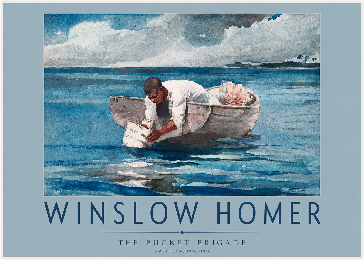 Winslow Homer The Bucket Brigade No2 - Juliste