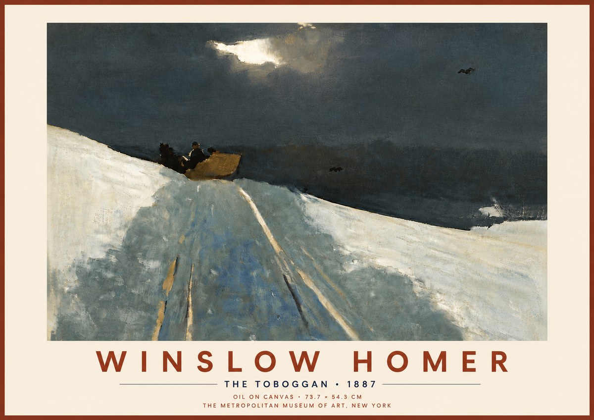 Winslow Homer The Toboggan No6 - Juliste
