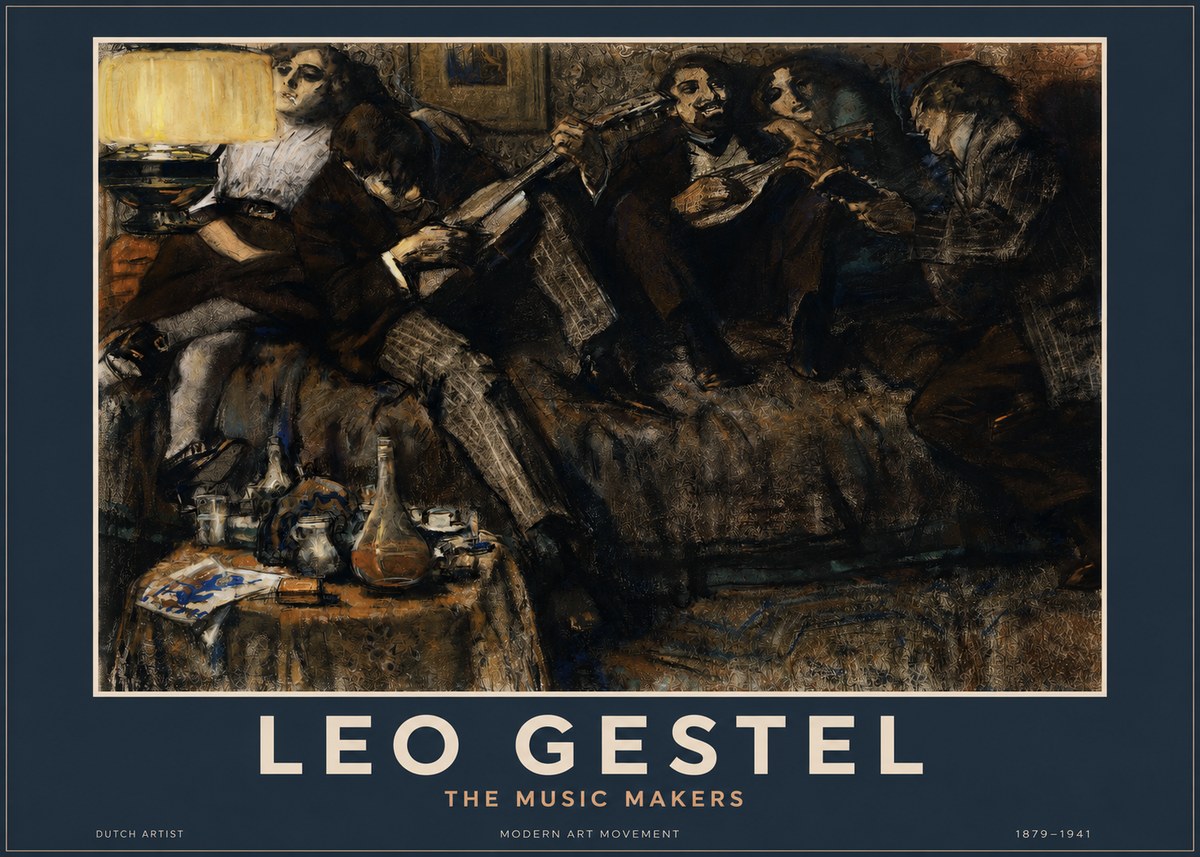 Leo Gestel The Music Makers No2 - Juliste