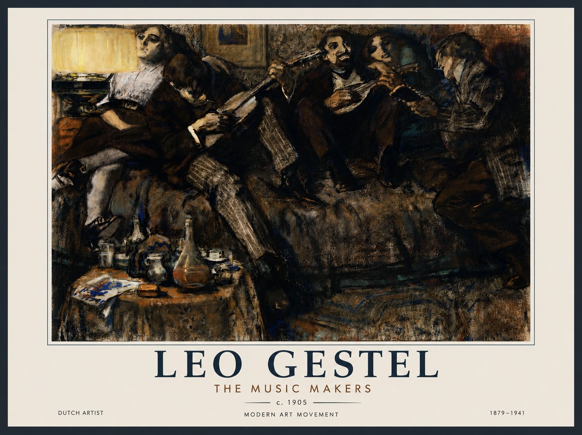 Leo Gestel The Music Makers No6 - Juliste
