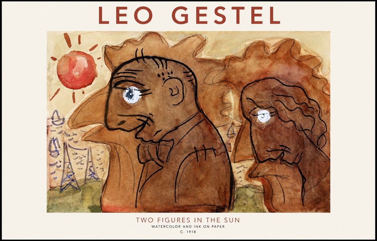 Leo Gestel Two Figures in the Sun No1 - Juliste