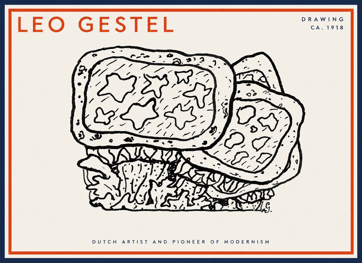 Leo Gestel Drawing Ca. 1918 No2 - Juliste