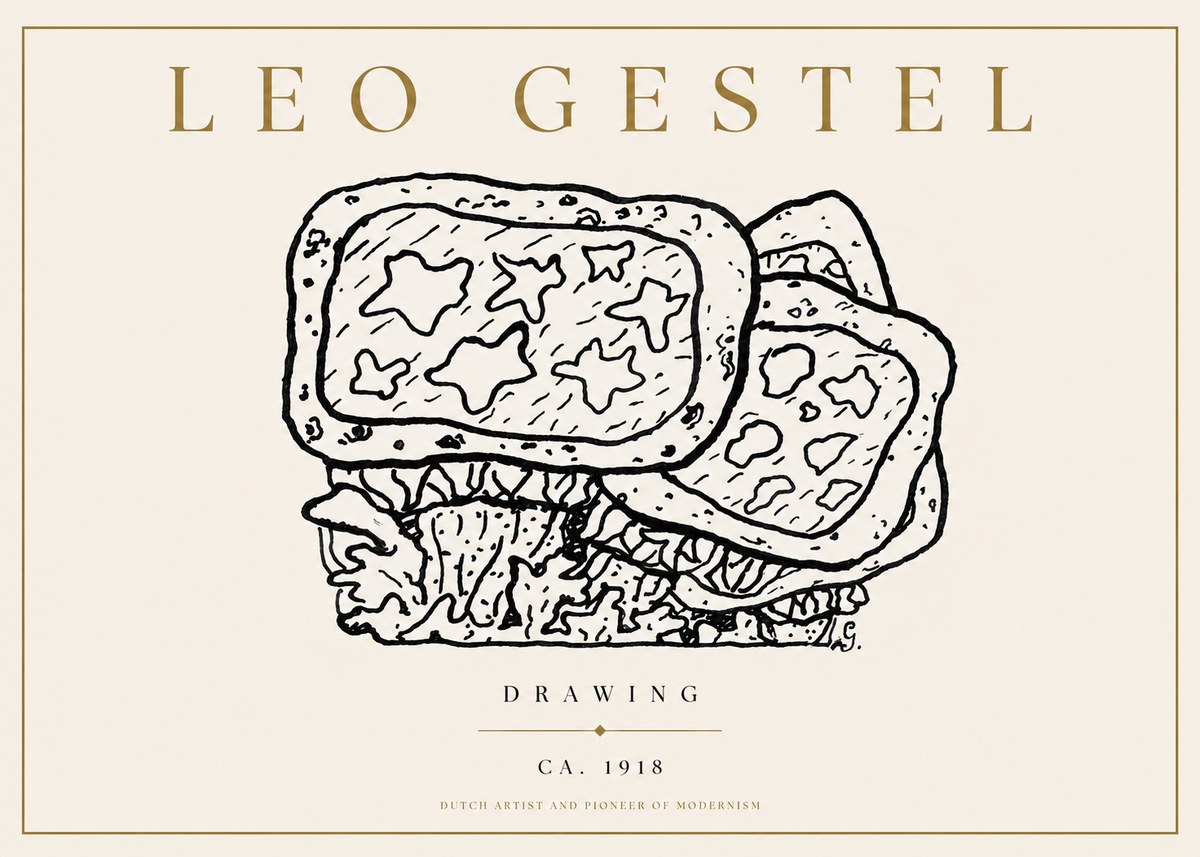 Leo Gestel Drawing Ca. 1918 No3 - Juliste