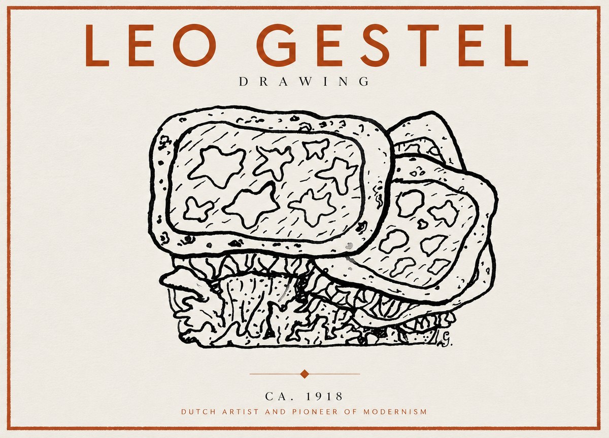 Leo Gestel Drawing Ca. 1918 No5 - Juliste