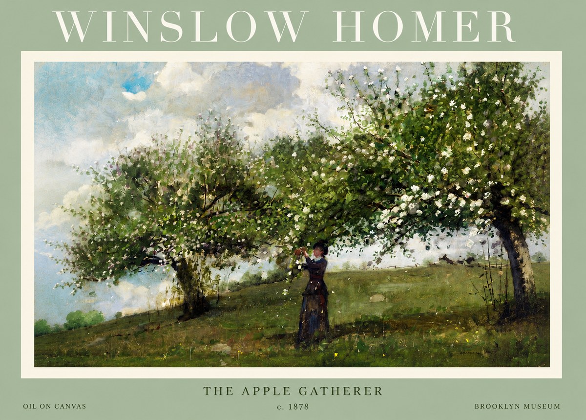 Winslow Homer The Apple Gatherer No2 - Juliste