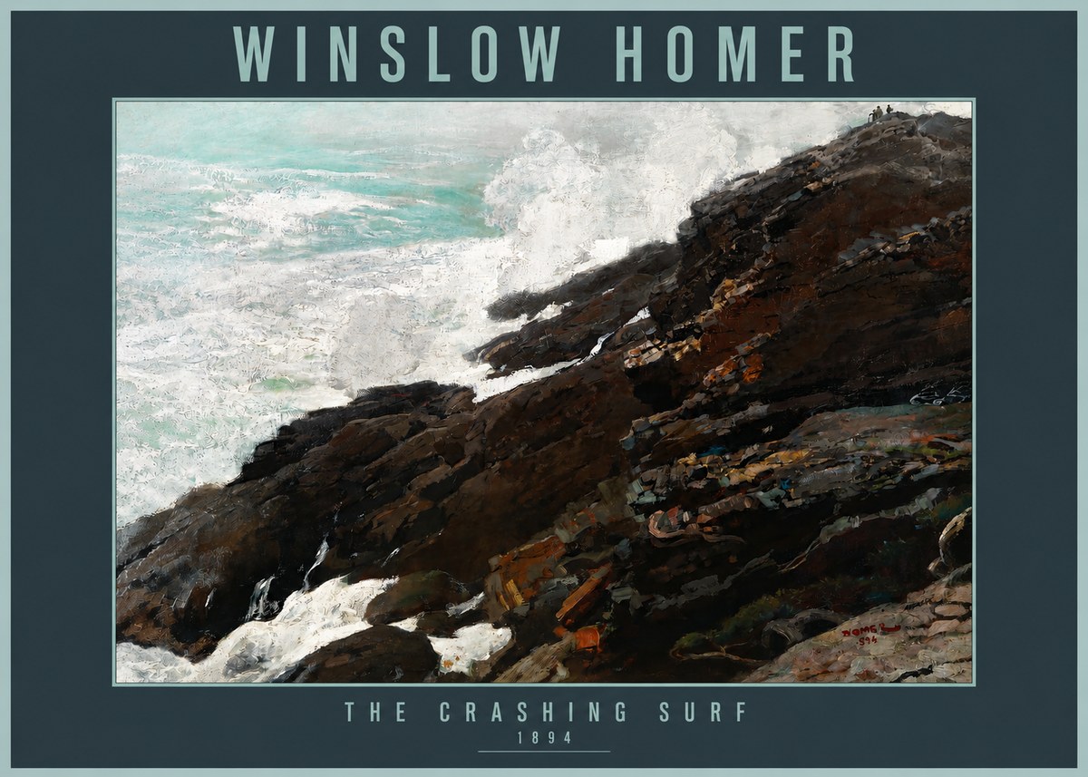 Winslow Homer The Crashing Surf No2 - Juliste