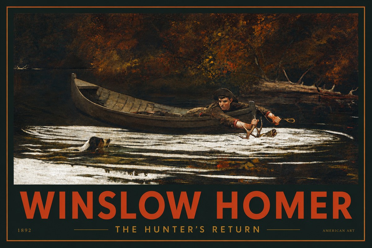 Winslow Homer The Hunter's Return No2 - Juliste