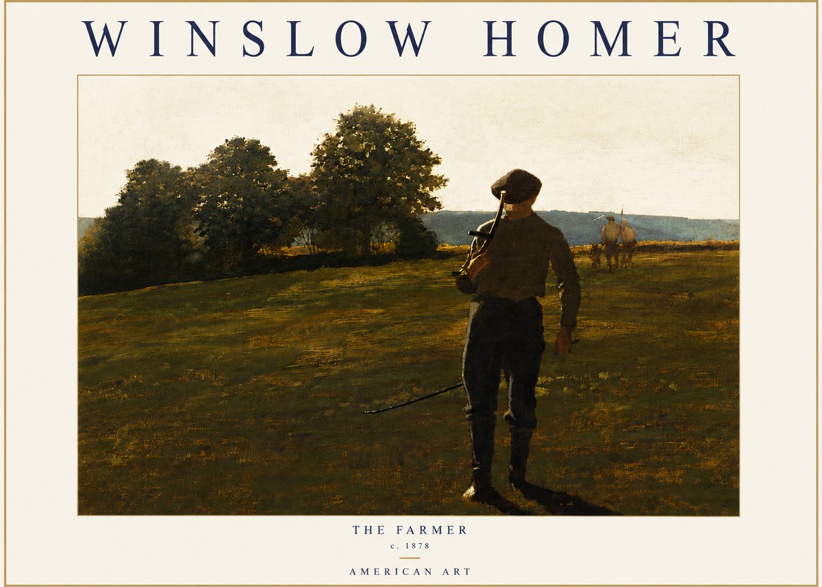 Winslow Homer The Farmer No4 - Juliste