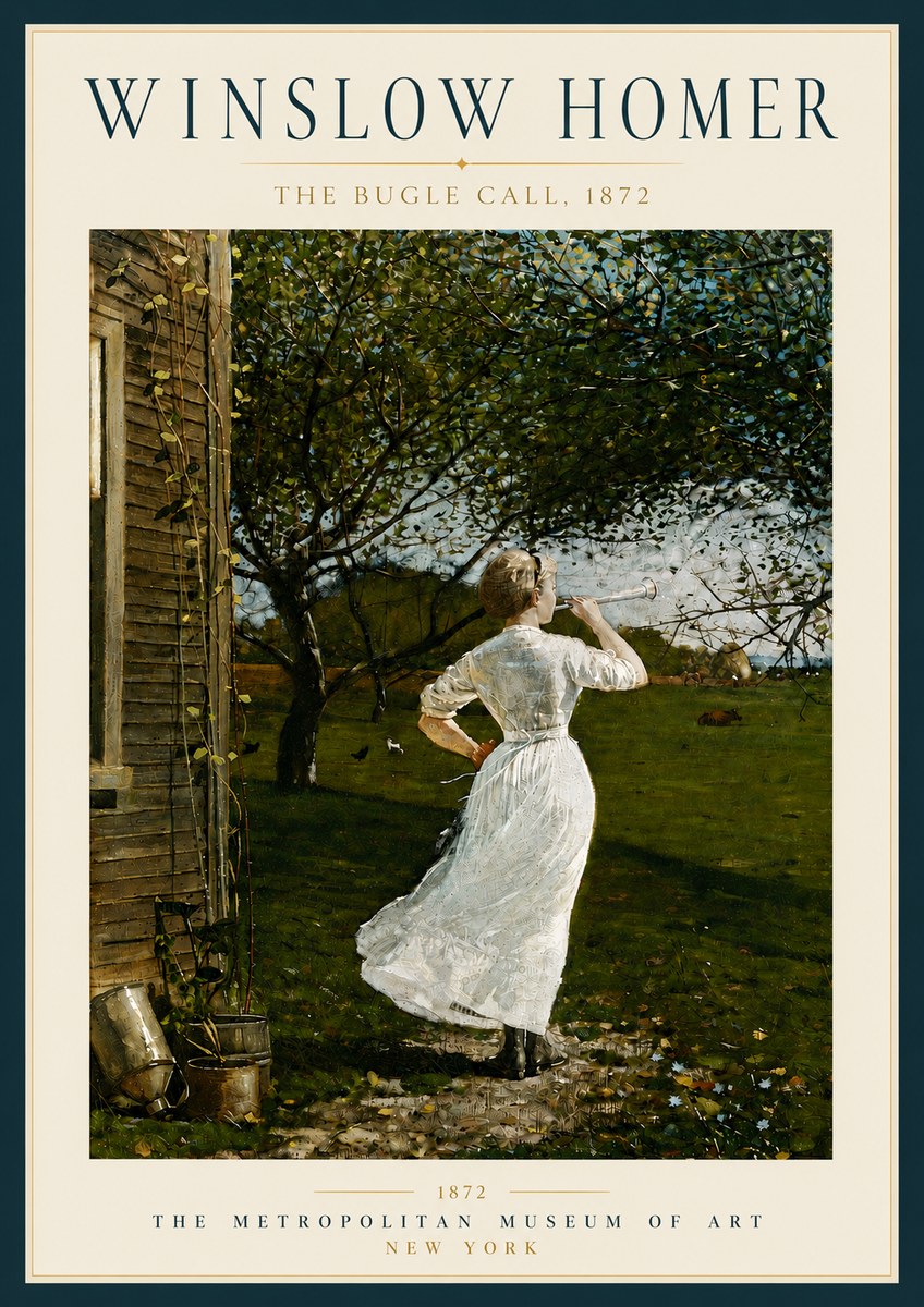 Winslow Homer The Bugle Call No6 - Juliste