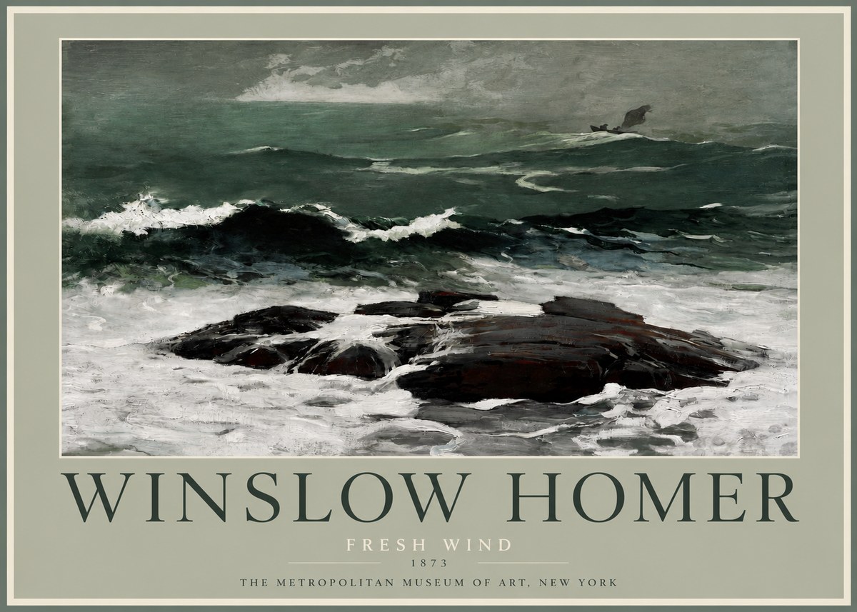 Winslow Homer Fresh Wind No2 - Juliste