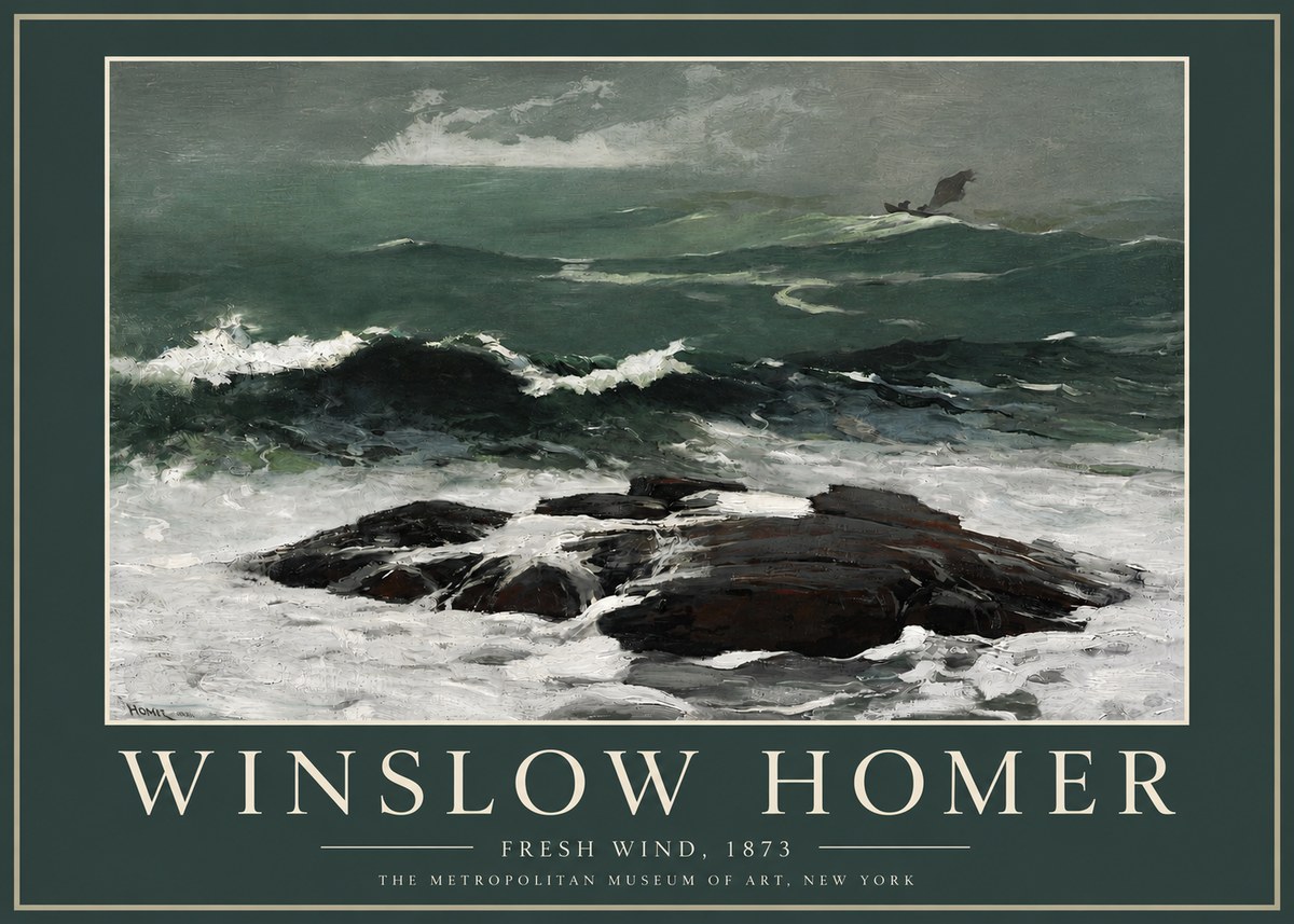 Winslow Homer Fresh Wind No4 - Juliste