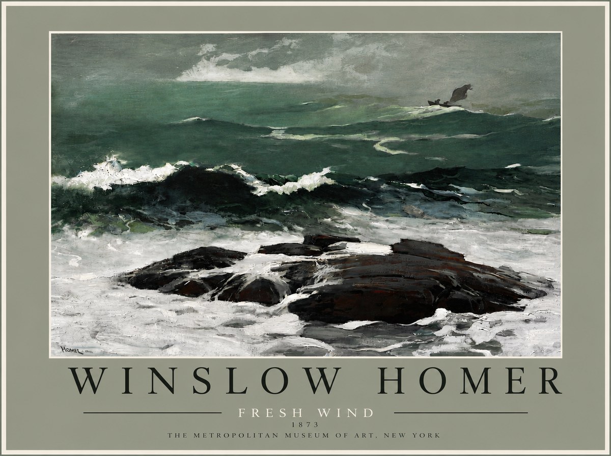 Winslow Homer Fresh Wind No6 - Juliste