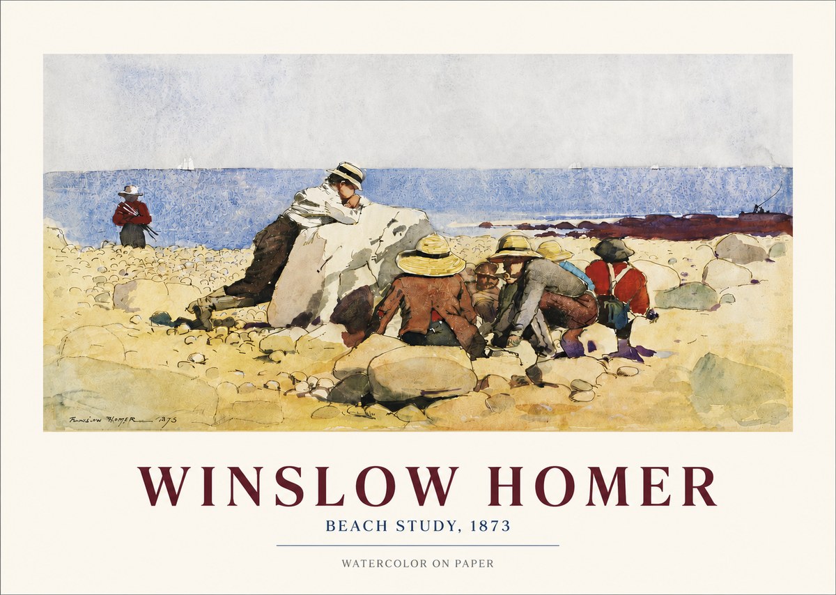 Winslow Homer Beach Study No3 - Juliste