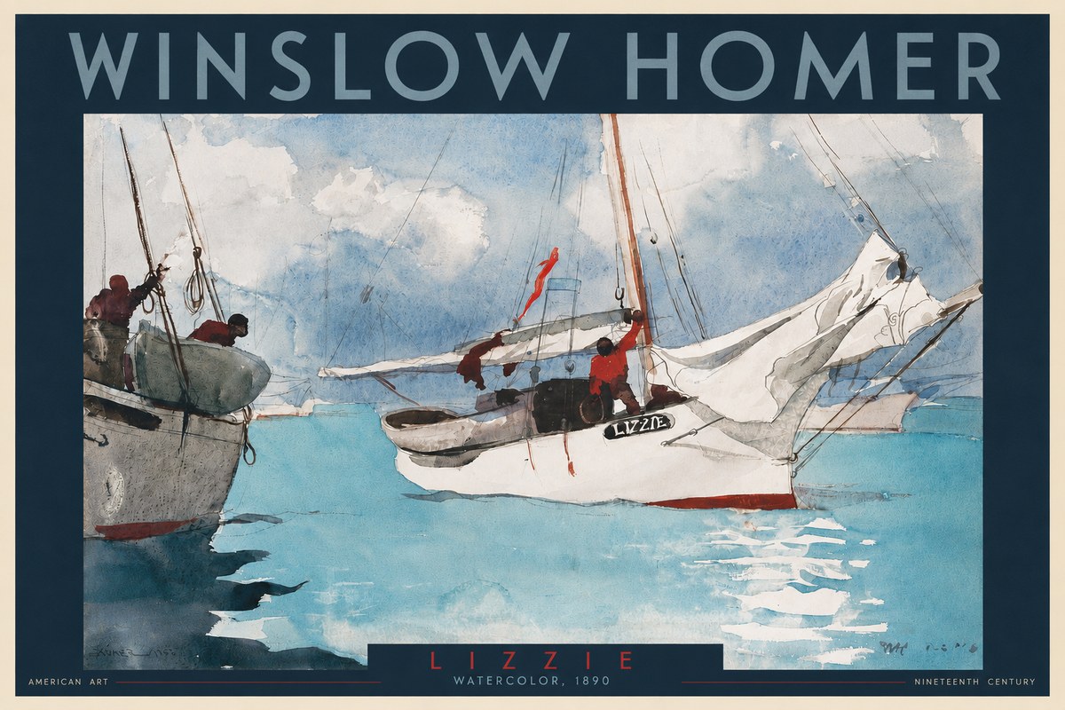 Winslow Homer Lizzie No2 - Juliste