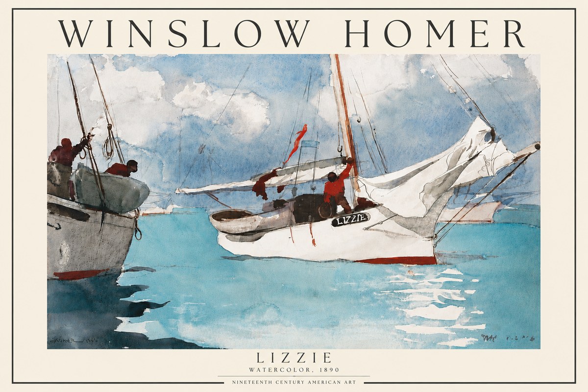 Winslow Homer Lizzie No3 - Juliste