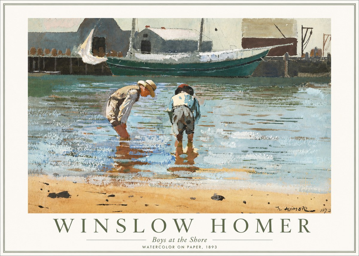 Winslow Homer Boys at the Shore No3 - Juliste