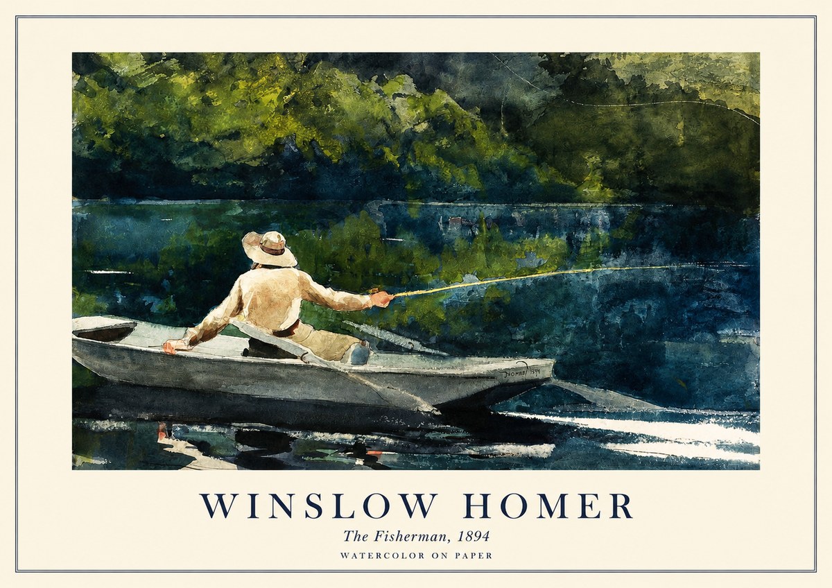 Winslow Homer The Fisherman, 1894 No1 - Juliste