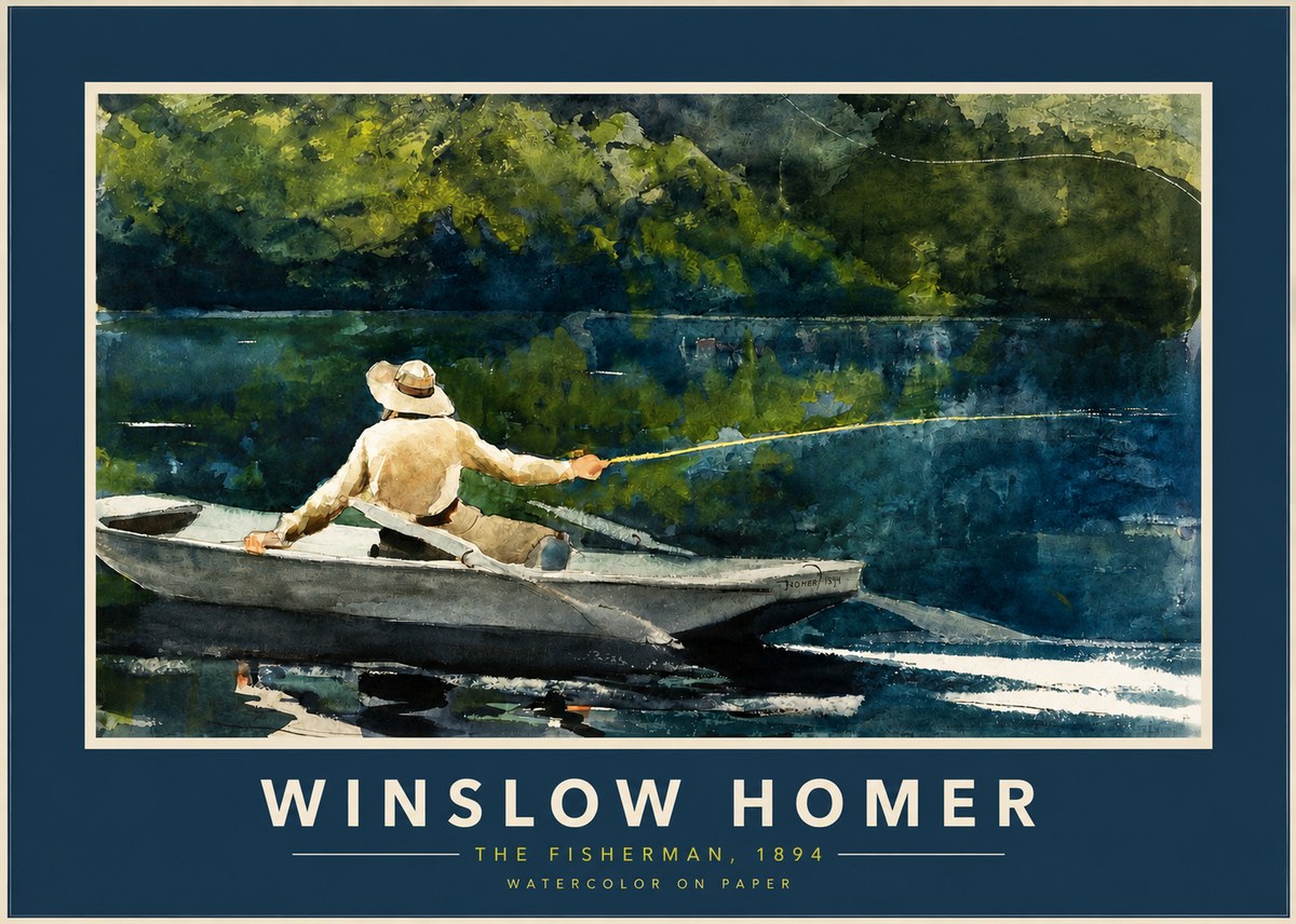 Winslow Homer The Fisherman, 1894 No2 - Juliste