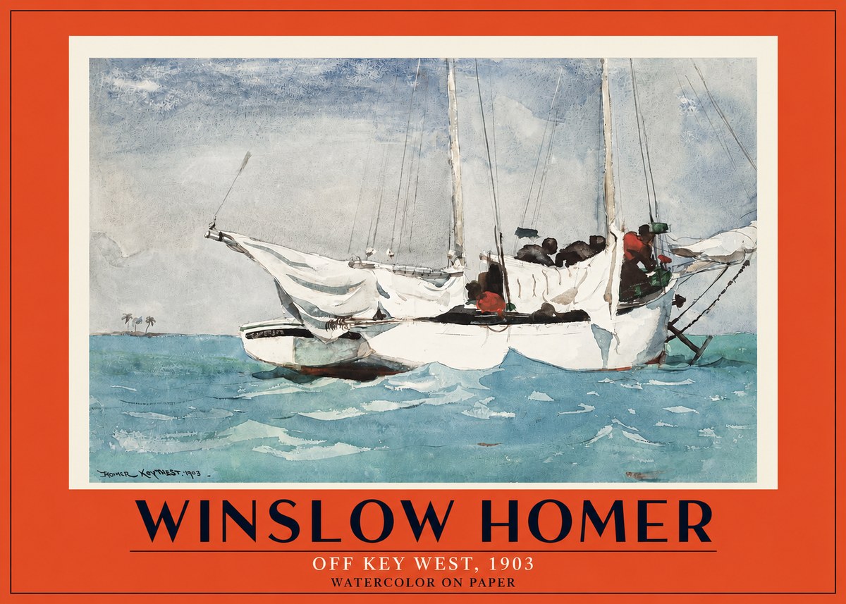 Winslow Homer Off Key West, 1903 No3 - Juliste