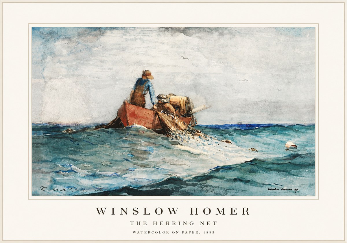 Winslow Homer The Herring Net II No1 - Juliste
