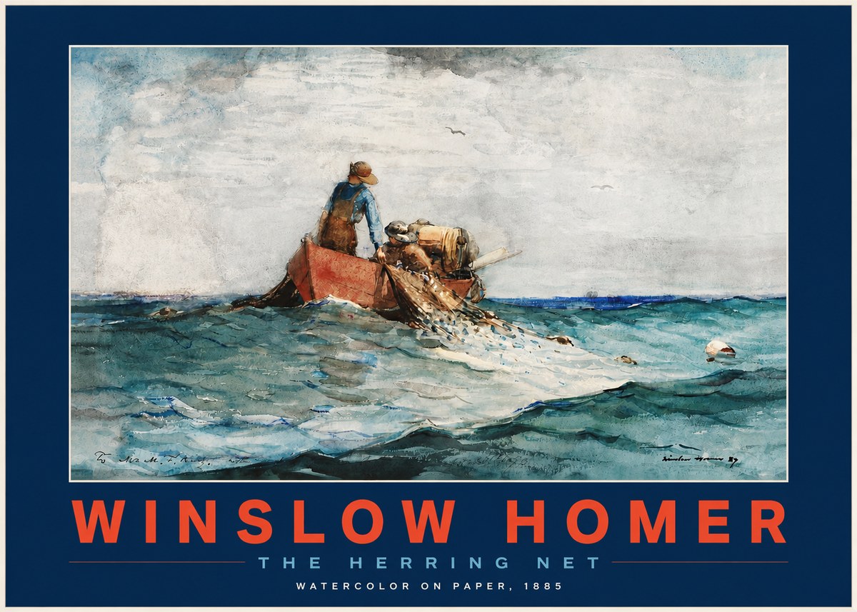 Winslow Homer The Herring Net II No3 - Juliste