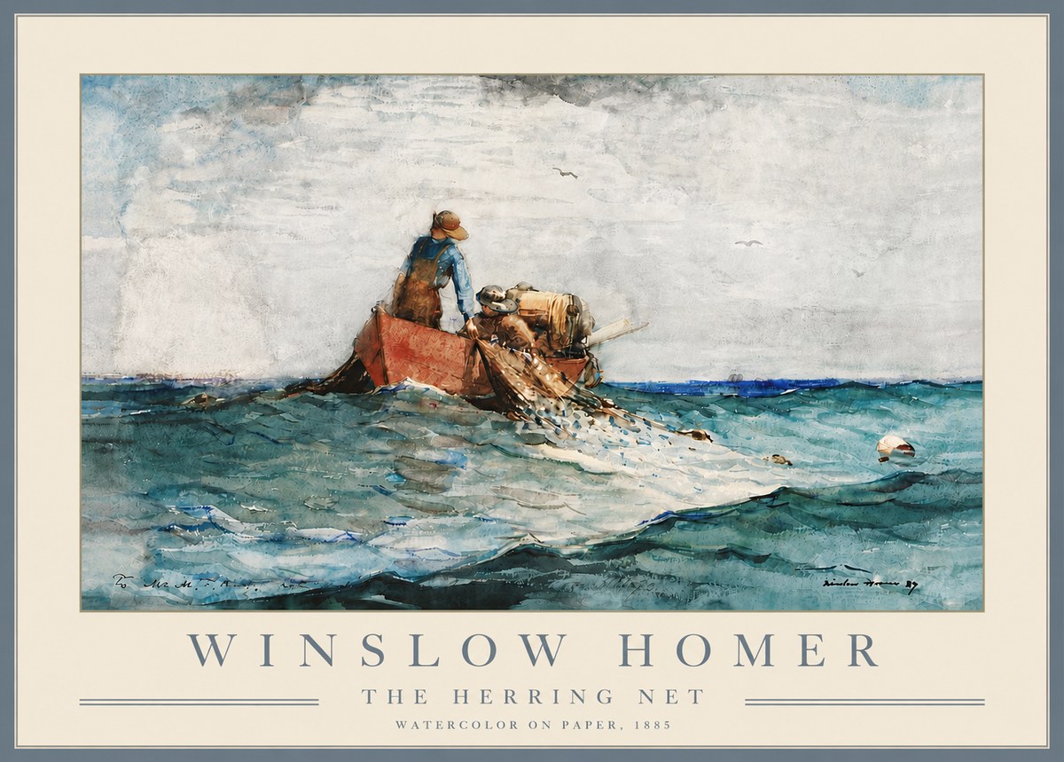 Winslow Homer The Herring Net II No5 - Juliste
