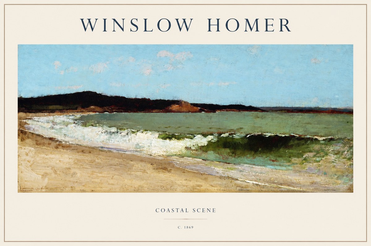 Winslow Homer Coastal Scene No1 - Juliste