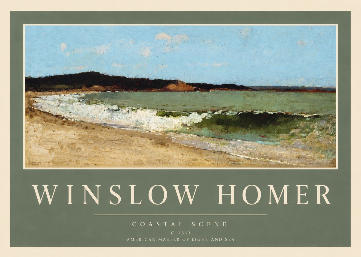 Winslow Homer Coastal Scene No3 - Juliste