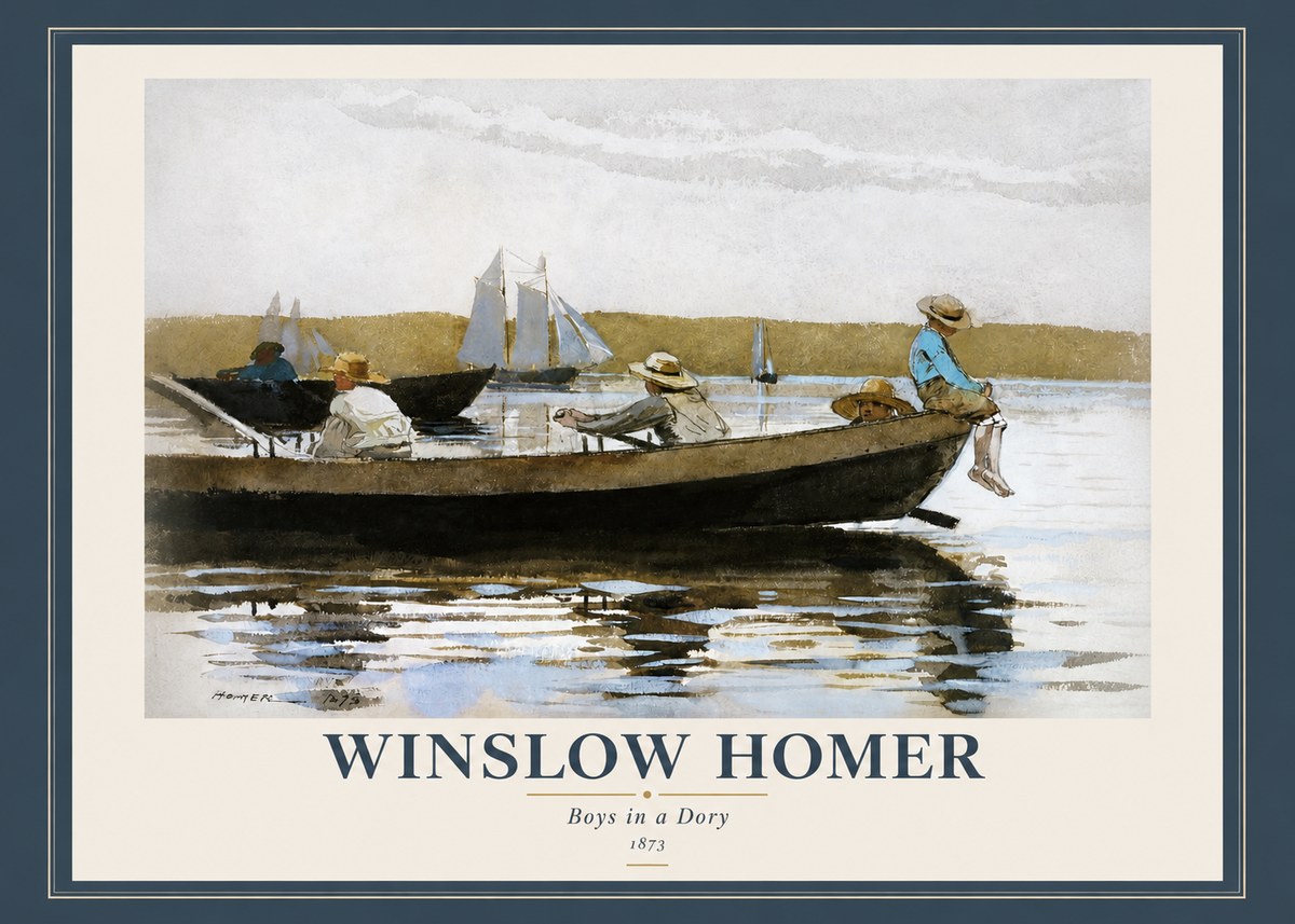 Winslow Homer Boys in a Dory II No2 - Juliste