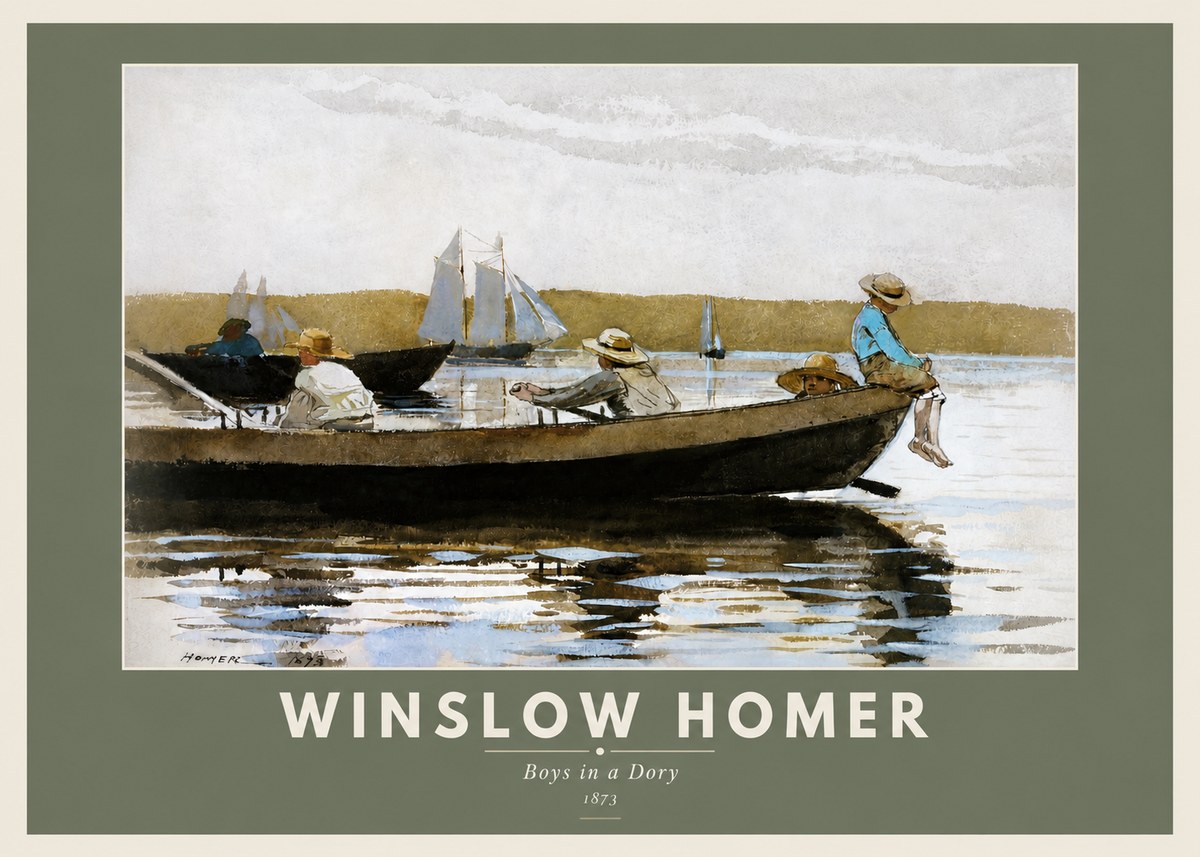 Winslow Homer Boys in a Dory II No3 - Juliste