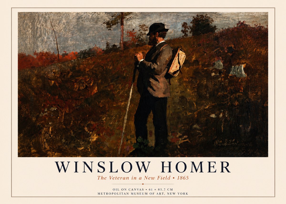 Winslow Homer The Veteran in a New Field No4 - Juliste