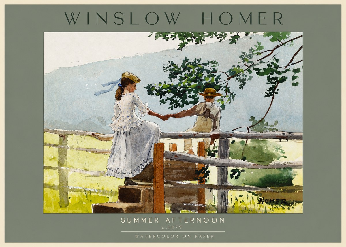 Winslow Homer Summer Afternoon No2 - Juliste