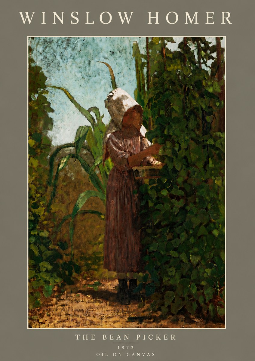 Winslow Homer The Bean Picker No5 - Juliste