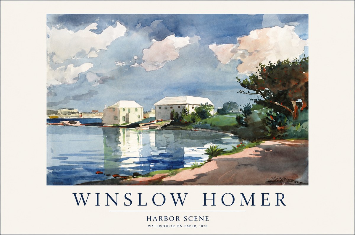 Winslow Homer Harbor Scene No1 - Juliste