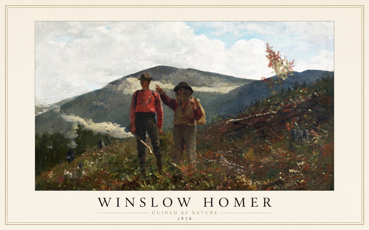 Winslow Homer The Two Guides No1 - Juliste