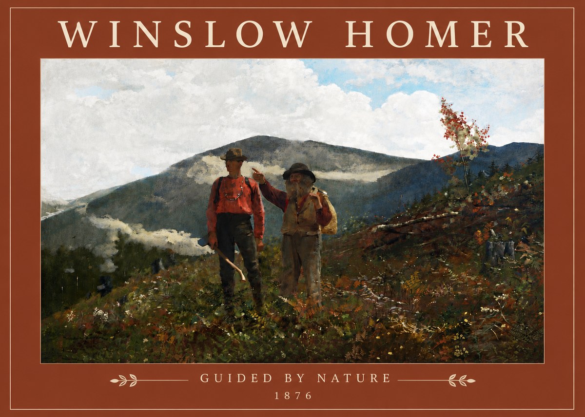 Winslow Homer The Two Guides No4 - Juliste