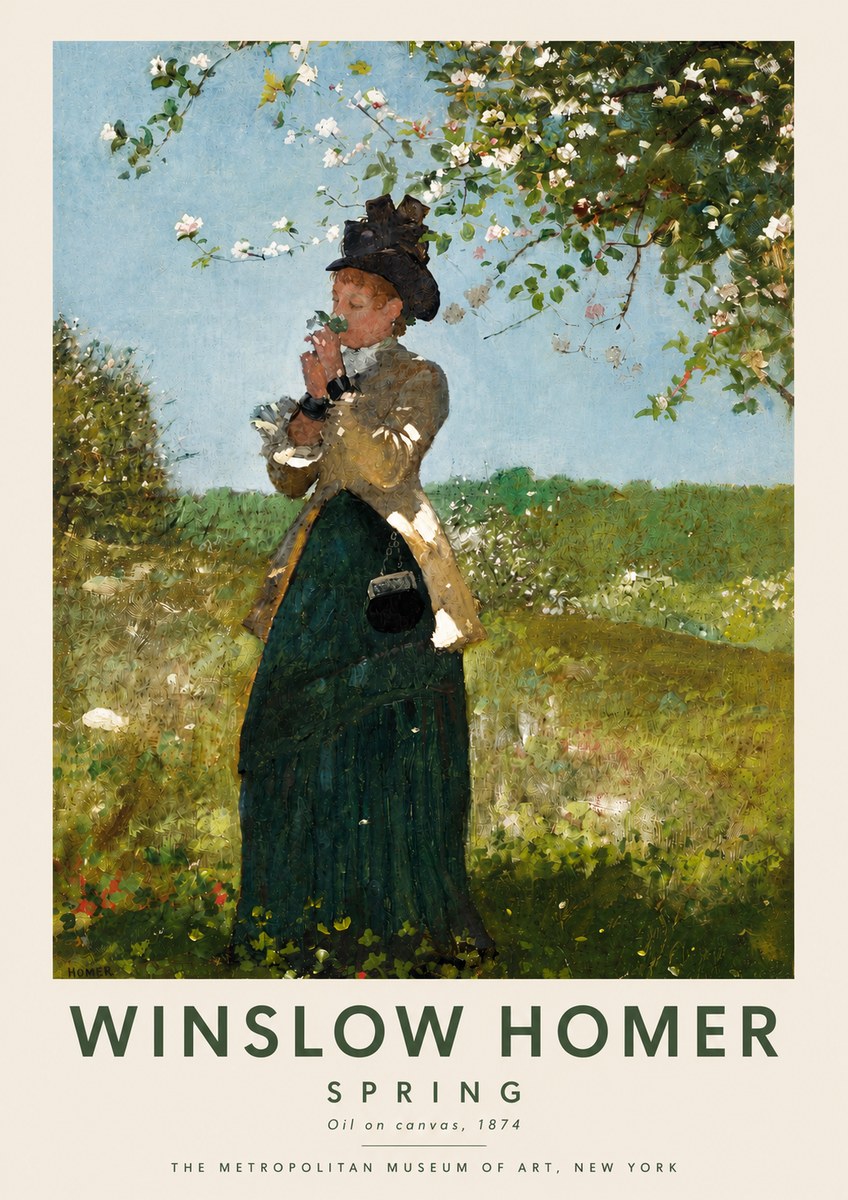 Winslow Homer Spring No6 - Juliste