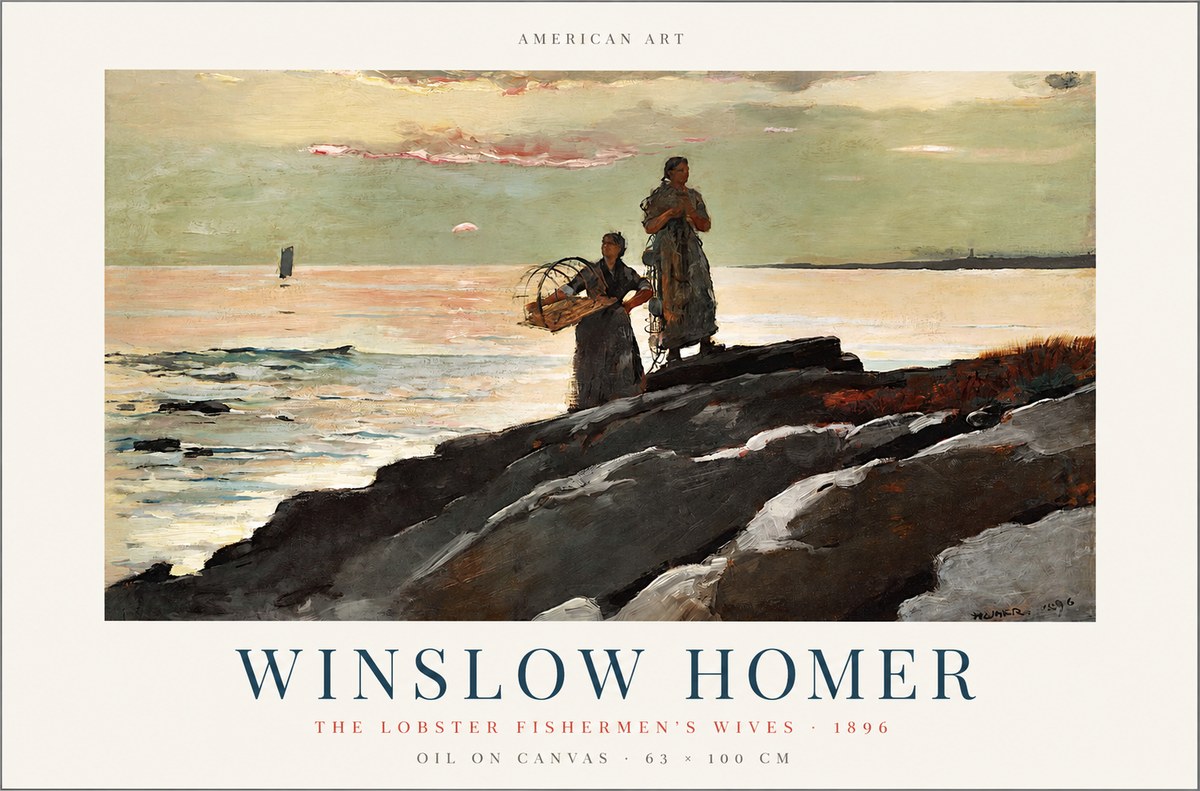 Winslow Homer The Lobster Fishermen's Wives No1 - Juliste