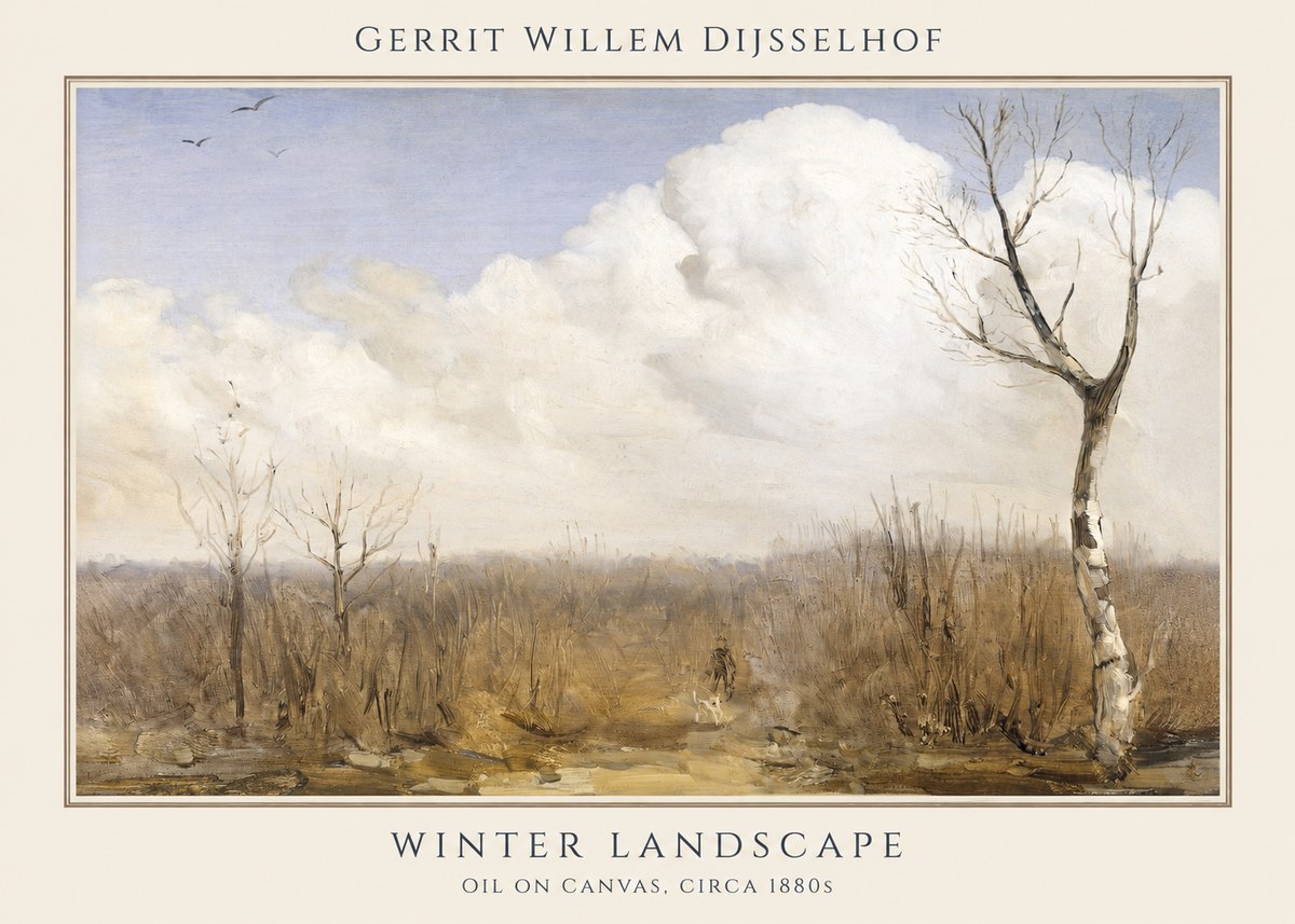 Gerrit Willem Dijsselhof Winter Landscape No1 - Juliste
