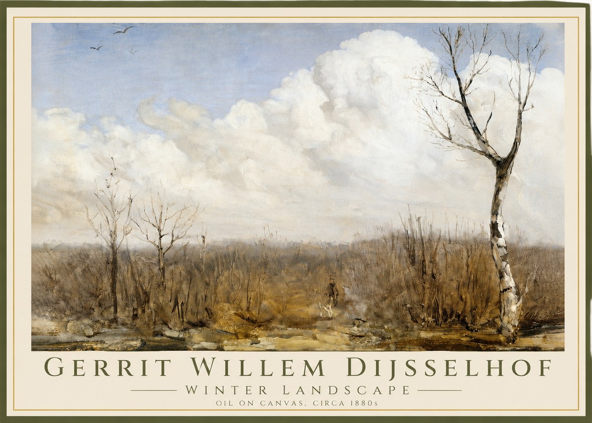 Gerrit Willem Dijsselhof Winter Landscape No3 - Juliste