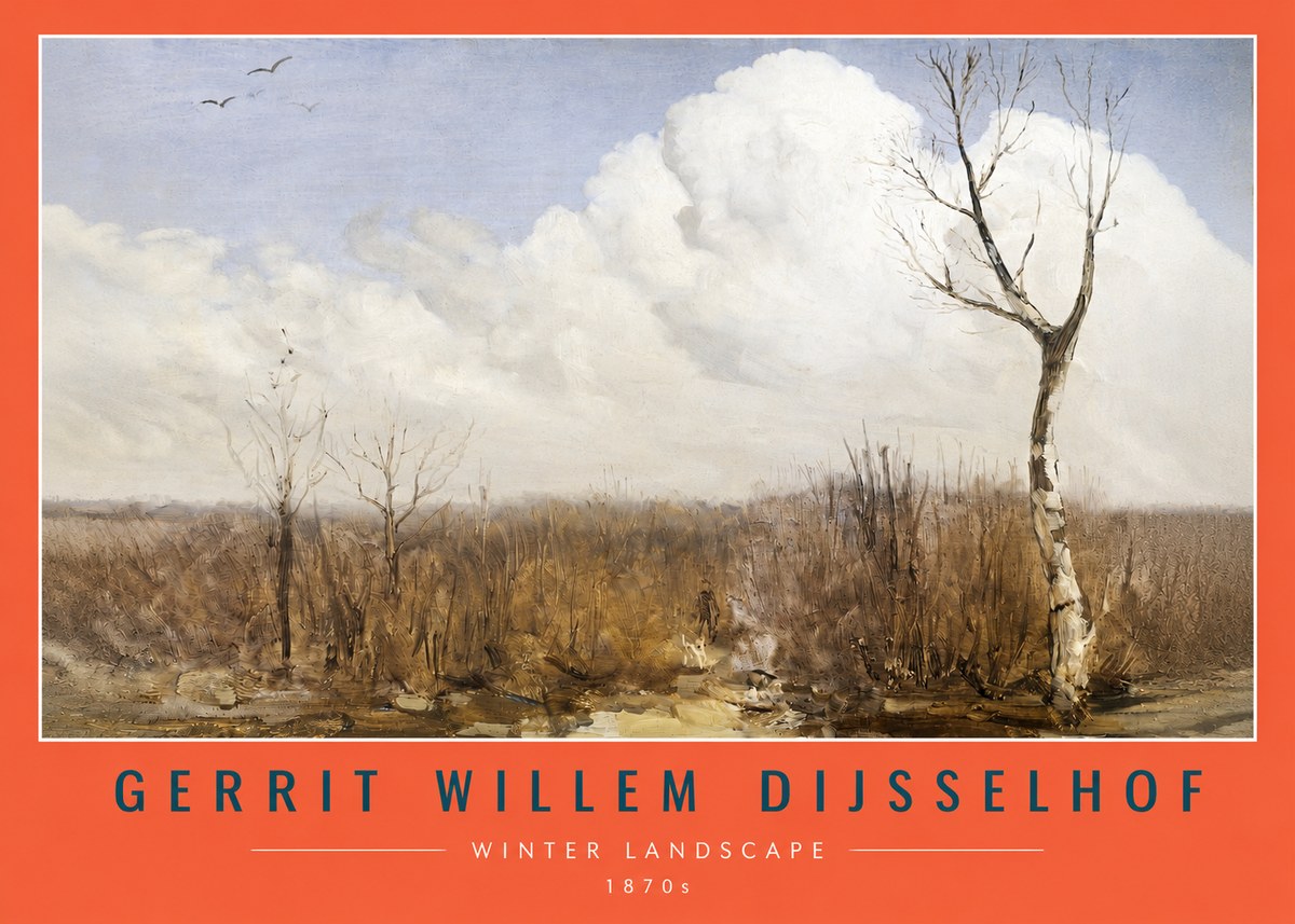 Gerrit Willem Dijsselhof Winter Landscape No6 - Juliste