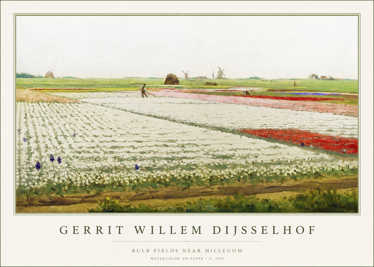 Gerrit Willem Dijsselhof Bulb Fields Near Hillegom No1 - Juliste