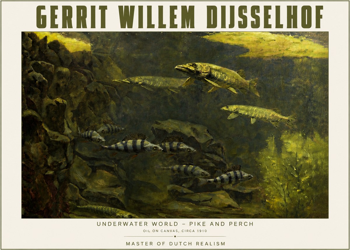 Gerrit Willem Dijsselhof Underwater Life No5 - Juliste