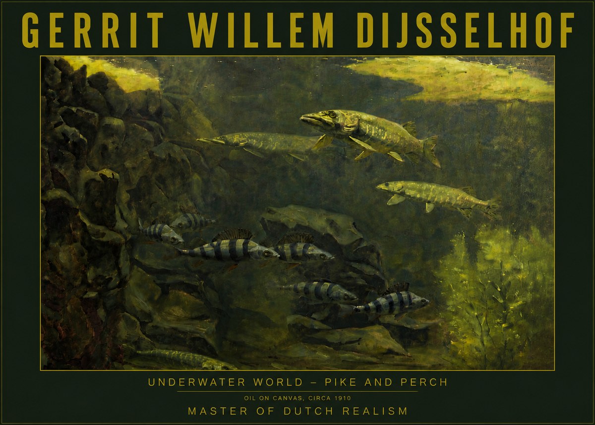 Gerrit Willem Dijsselhof Underwater Life No6 - Juliste