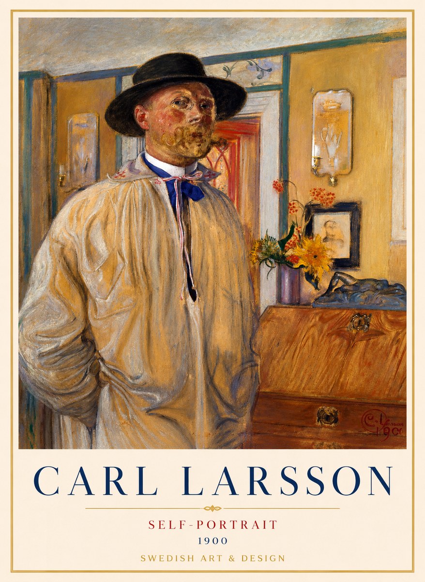 Carl Larsson Self-portrait No1 - Juliste
