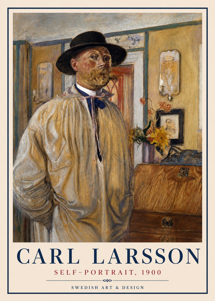 Carl Larsson Self-portrait No4 - Juliste