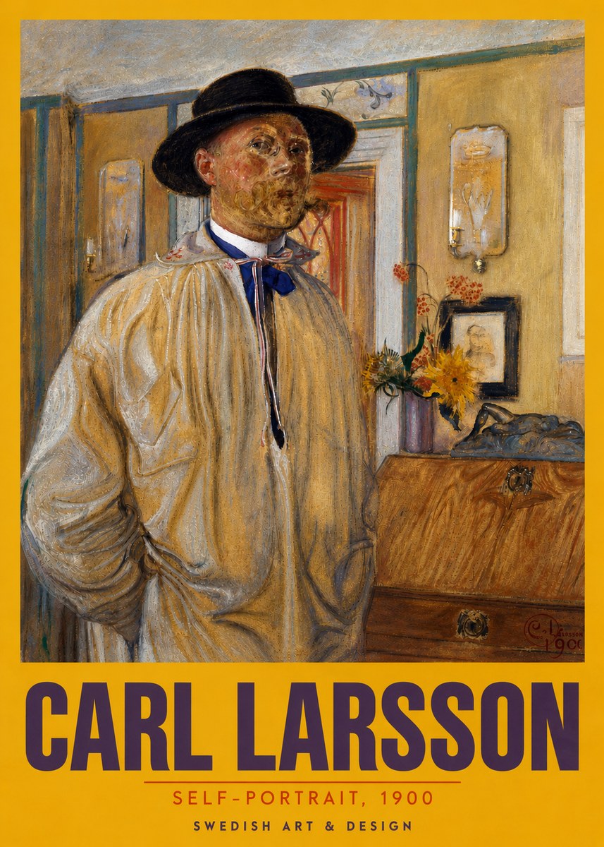 Carl Larsson Self-portrait No5 - Juliste